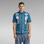G-Star RAW® Hawaii Commando T-Shirt Medium blue