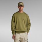 G-Star RAW® Irregular Graphics Loose Sweater Green