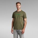 G-STAR® Applique Multi Technique T-Shirt Green