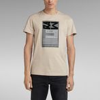 G-STAR® Flock Graphic T-Shirt Beige