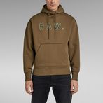 G-Star RAW® Vulcanic RAW Loose Hooded Sweater Brown