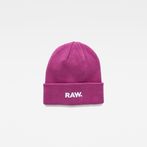 G-STAR® Effo RAW Long Beanie Pink front flat