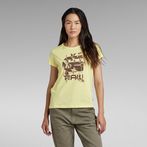 G-STAR® Logo Thistle T-Shirt Yellow