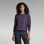 G-STAR® Core Round Neck Knitted Sweater Purple