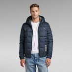 G-STAR® Meefic Square Quilted Hooded Jacket Dark blue