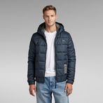 G-Star RAW® Meefic Square Quilted Hooded Jacket Dark blue