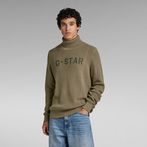 G-STAR® Stencil Graphic Turtle Knit Brown