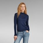 G-STAR® Stokyr Turtle Slim Knitted Top Dark blue