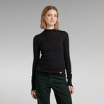 G-STAR® Stokyr Slim Knitted Turtleneck Sweater Black