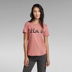 Raw Optic Slim T-Shirt | Pink | G-Star RAW® ZA