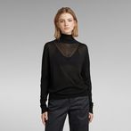 G-STAR® Core Roll Neck Knitted Sweater Black