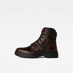 G-Star RAW® Morry Mid Nubuck Nylon Boots Red side view