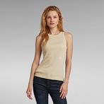 G-STAR® Engineered Rib Tank Top Beige