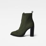 G-STAR® Mysid Mid Knit Zip Boots Green side view