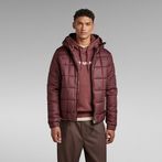 G-STAR® Meefic Squared Quilted Hooded Jacket Purple