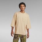 G-Star RAW® Essential Loose 3\4 Sleeve T-Shirt Beige