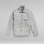 G-STAR® Unisex Postino Quilted Overshirt Grey