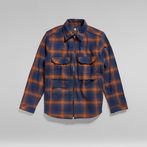 G-Star RAW® Unisex Check Zip Reg Overshirt Multi color