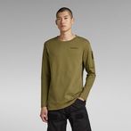 G-Star RAW® Lightweight Sweater Sleeve Pocket Relaxed Green