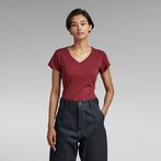 G-STAR® Eyben Slim V-Neck Top Red