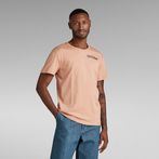 G-Star RAW® Graphic Ribbed T-Shirt Pink