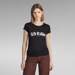 G-Star RAW® Slim Chest Print T-Shirt Black