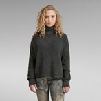 G-Star RAW® Loose Overdyed Turtle Knitted Sweater Grey
