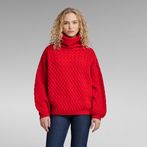 G-Star RAW® Chunky Loose Turtle Knitted Sweater Red
