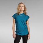 G-Star RAW® Lash Cap Sleeve Tape T-Shirt Medium blue