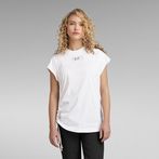 G-STAR® Lash Cap Sleeve Tape T-Shirt White