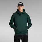 G-Star RAW® Essential Unisex Loose Hooded Sweater Green