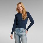 G-STAR® Moto Slim Knitted Sweater Dark blue