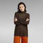 G-STAR® Essential Mock Loose Top Brown