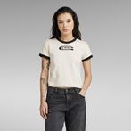 G-Star RAW® Ringer Baby Brother Logo Top Beige
