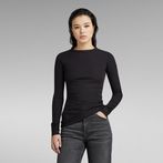 G-STAR® Slim Rib Top Black