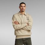 G-Star RAW® Polo Loose Sweater Beige