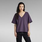 G-STAR® Deep V Loose T-Shirt Purple