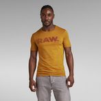 G-Star RAW® 3D RAW. Logo Slim T-Shirt Brown
