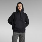 G-STAR® Essential Unisex Loose Hoodie Black