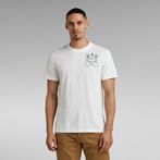 G-Star RAW® Puff Print Back Graphic T-Shirt White