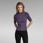 G-STAR® Cycling Ultra Slim Cropped T-Shirt Purple