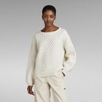 G-Star RAW® Chunky Loose Boat Knitted Sweater Beige