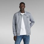 G-STAR® Polo Collar Zip Thru Sweater Grey