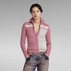 G-Star RAW® Y2K Zip Through Knit Pink