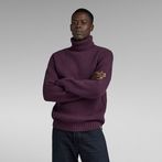 G-STAR® Essential Turtle Knitted Sweater Purple