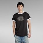G-Star RAW® Lash Graphic Ringer T-Shirt Black