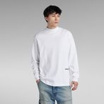 G-STAR® Mock Neck Loose T-shirt White