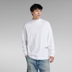 G-Star RAW® Mock Neck Loose T-shirt White