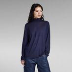 G-STAR® Essential Mock Loose Top Dark blue