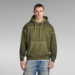 G-STAR® Garment Dyed Loose Hoodie Green